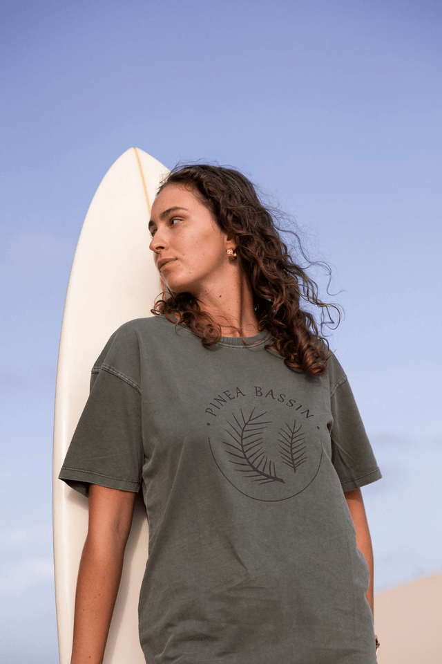 PLAGE - ROBE T-SHIRT KAKI