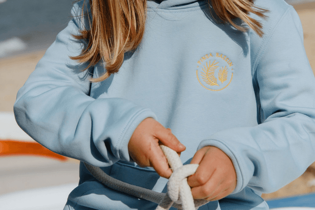 HOODIE ENFANT BLEU CLAIR