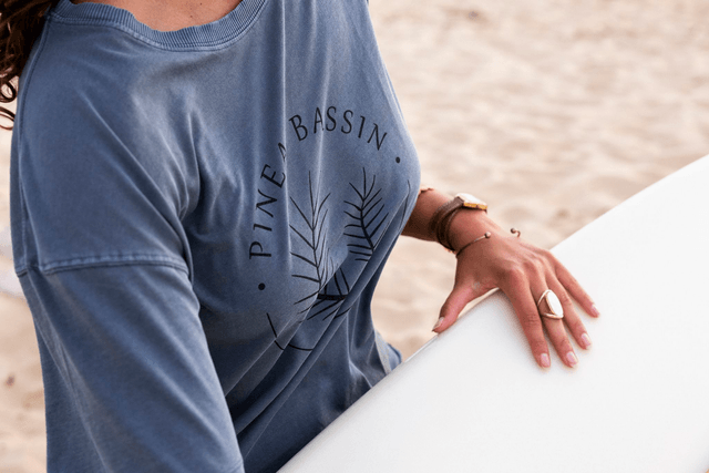 PLAGE - ROBE T-SHIRT GRIS MINÉRAL