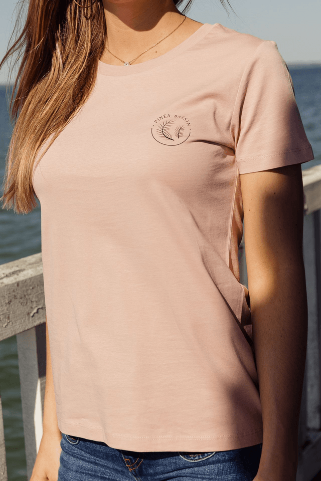 PINÈDE - T-SHIRT COL ROND ROSE