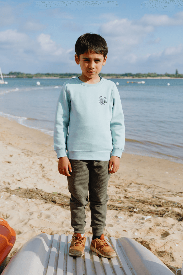 SWEAT-SHIRT ENFANT VERT JADE