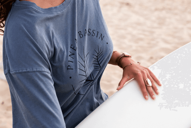 PLAGE - ROBE T-SHIRT GRIS MINÉRAL
