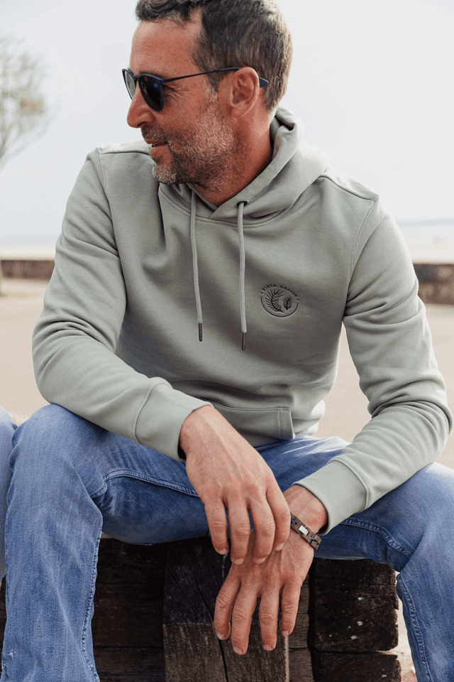 HOODIE VERT AMANDE